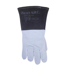 BAO TAY HÀN TIG/MIG BESTARC BẰNG DA, 5" (ĐEN/TRẮNG)